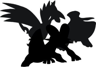 Silhouette de pokemons